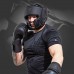 Боксерский шлем RDX T15 Noir Cheek Protector Matte Black M (капа в комплекте)