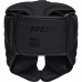 Боксерский шлем RDX T15 Noir Cheek Protector Matte Black M (капа в комплекте)