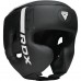 Боксерский шлем RDX F6 KARA Matte White XL (капа в комплекте)