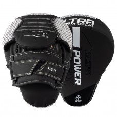 Лапы боксерские PowerPlay 3044 Pro Carbon Ultra Series Черно-Белые PU [пара]