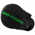 Лапы боксерские PowerPlay 3044 Pro Carbon Ultra Series Черно-Зеленые PU [пара]