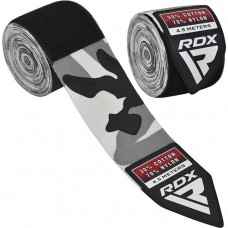 Бинты для бокса RDX WX Professional Boxing Hand Wraps Camo Grey (4.5м.)