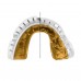 Капа OPRO Gold Braces под брекеты взрослая (возраст 11+) White/Gold (art.102506004)