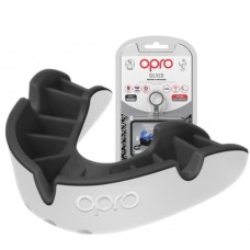 Капа OPRO Silver взрослая (возраст 11+) White/Black (art.102502005)