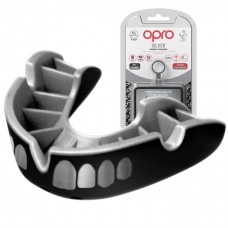 Капа OPRO Silver взрослая (возраст 11+) Grillz Black/Silver (art.102502013)