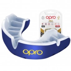 Капа OPRO Gold взрослая (возраст 11+) Blue/Pearl (art.102504002)