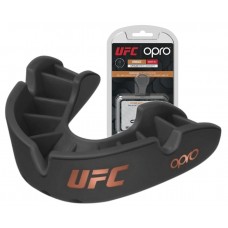 Капа боксерская OPRO Junior Bronze UFC Hologram Black (art.002264001)