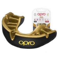 Капа OPRO Gold взрослая (возраст 11+) Black/Gold (art.102504001)