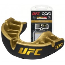 Капа OPRO Gold UFC взрослая (возраст 11+) Black/Gold (art.102516001)