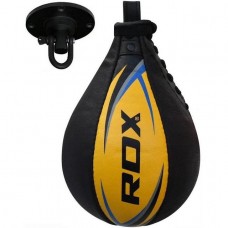 Пневмогрушь боксерская RDX 2Y Boxing Speed ​​Ball Leather Multi Yellow/Blue