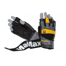 Перчатки для фитнеса MadMax MFG-880 Signature Black/Grey/Yellow S