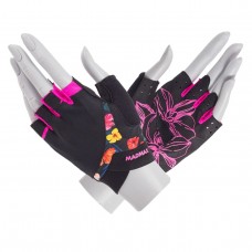 Перчатки для фитнеса MadMax MFG-770 Flower Power Gloves Black/Pink M