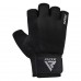 Перчатки для фитнеса RDX W1 Half Black Plus L