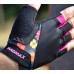 Перчатки для фитнеса MadMax MFG-770 Flower Power Gloves Black/Pink XS