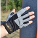 Перчатки для фитнеса MadMax MFG-871 Damasteel Grey/Black XL
