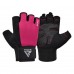 Рукавички для фітнесу RDX W1 Half Pink Plus S