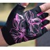 Перчатки для фитнеса MadMax MFG-770 Flower Power Gloves Black/Pink XS