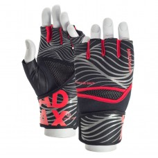 Перчатки (фитбокса или легких ударов по боксерской груше) MadMax MFG-906 MAXGEL Fighting Gloves Black/Red