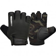 Рукавички для фітнесу RDX T2 Half Brown L