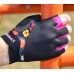 Перчатки для фитнеса MadMax MFG-770 Flower Power Gloves Black/Pink XS
