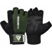 Перчатки для фитнеса RDX W1 Half Army Green L