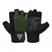 Перчатки для фитнеса RDX W1 Half Army Green Plus M