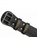 Пояс для тяжелой атлетики RDX 6 кожаный Black Gold 2XL
