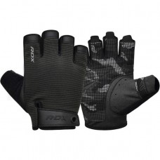Рукавички для фітнесу RDX T2 Half Black PLUS-L