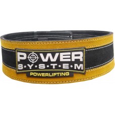 Пояс для тяжелой атлетики Power System Stronglift PS-3840 Black/Yellow S/M