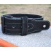 Пояс для тяжелой атлетики MadMax MFB-301 Suede Single Prong кожаный Black/Green M