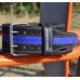 Пояс для пауэрлифтинга Power System PS-3800 PowerLifting кожаный Black/Blue Line L