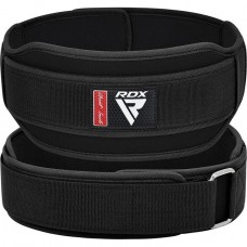 Пояс для тяжелой атлетики RDX RX5 Double Belt неопреновый Black L