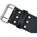 Пояс для пауэрлифтинга RDX кожаный RD1 Blue XL