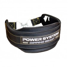 Пояс для обременений с цепью Power System PS-3860 Dipping Beast неопреновый Black/Yellow