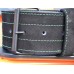 Пояс для тяжелой атлетики MadMax MFB-301 Suede Single Prong кожаный Black/Green L