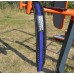 Пояс для пауэрлифтинга Power System PS-3800 PowerLifting кожаный Black/Blue Line L