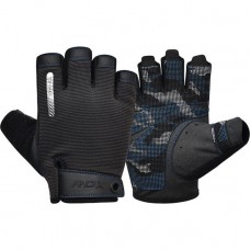Рукавички для фітнесу RDX T2 Half Blue L