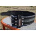 Пояс для пауэрлифтинга Power System PS-3800 PowerLifting кожаный Black/Grey Line M
