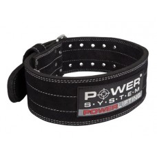 Пояс для пауэрлифтинга Power System PS-3800 PowerLifting кожаный Black L
