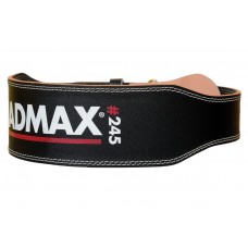 Пояс для тяжелой атлетики MadMax MFB-245 Full leather кожаный Black XL