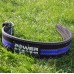 Пояс для пауэрлифтинга Power System PS-3800 PowerLifting кожаный Black/Blue Line L