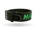 Пояс для тяжелой атлетики MadMax MFB-301 Suede Single Prong кожаный Black/Green L