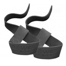 Ламки для тяги кожаные Power System PS-3320 Leather Straps Black