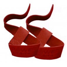 Ламки для тяги кожаные Power System PS-3320 Leather Straps Red