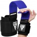 Крюки для тяги на запястье RDX W5 Gym Hook Strap Blue Plus