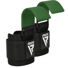Крюки для тяги на запястье RDX W5 Gym Hook Strap Army Green Plus