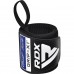 Бинты для запястий (кистовые бинты) RDX GYM WRIST WRAP R11 BLACK/ BLUE