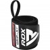 Бинты для запястий (кистовые бинты) RDX W3 Gym Wrist Wraps Full Black