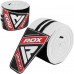 Бинты на колени RDX K1 GYM Knee Wraps White/Black Plus