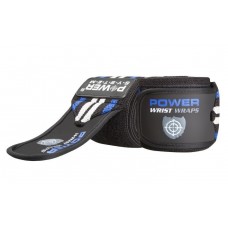 Кистовые бинты Power System PS-3500 Wrist Wraps Blue/Black